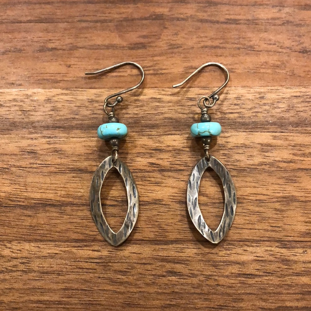 Silpada turquoise and silver earrings